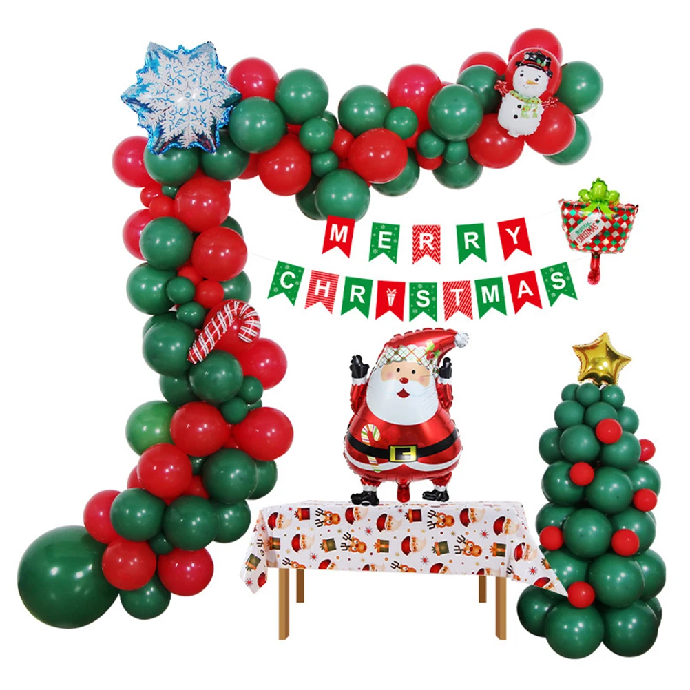 

Latex Balloon Banner Garland Arch Kit Party Supplies Merry Christmas Decor Xmas Navidad Decoration Noel Natal