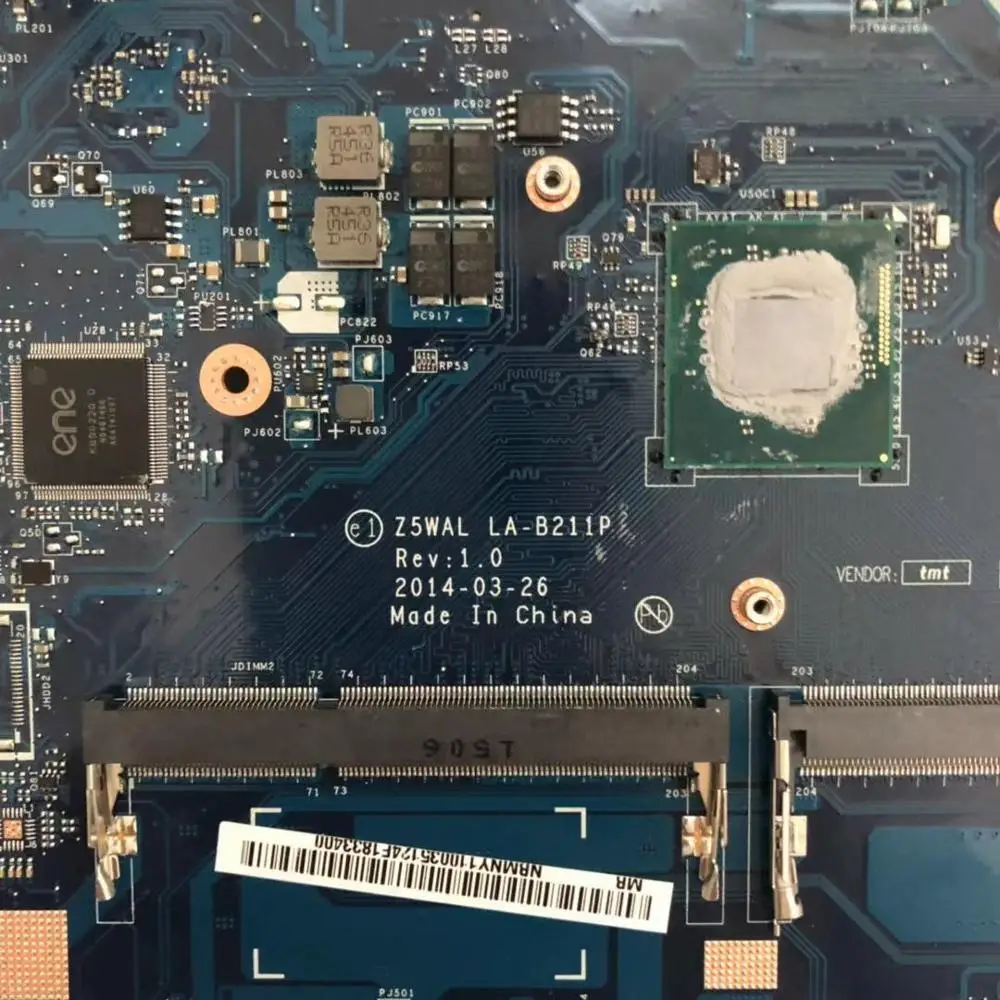 ACER macrobase E5-511 материнская плата CPU LA-B211P NBMNY11003 |