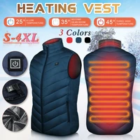 heating vest men usb electrical sleevless jacket winter thermal cloth outdoor waistcoat hiking heater vests