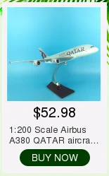 1:200 масштаб Airbus A380 катарский самолет модель 37 см самолет сплав самолет W база коллекционный дисплей пластиковая игрушка Коллекция подарок