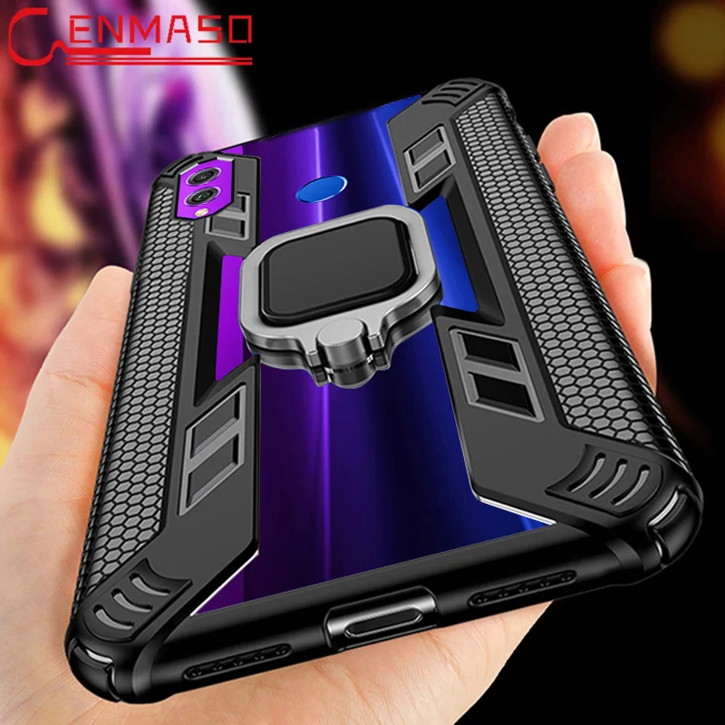Чехол для Honor 8x, магнитное автомобильное кольцо-держатель на палец, чехол для Honor 20 Pro 8x Max Play 8s 10 Lite 20i V20, прозрачный чехол