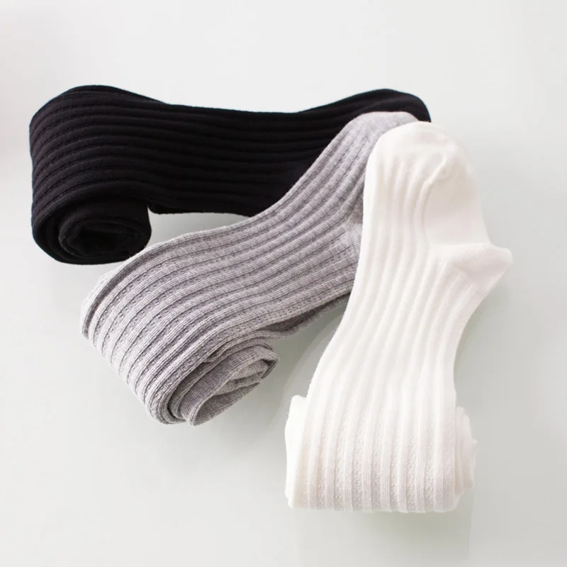 Леггинсы для девочек детские обтягивающие чулки колготки из чесаного хлопка