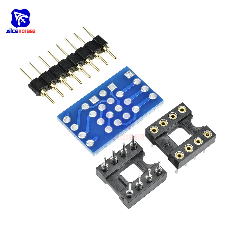 Моно модуль преобразователя diymore DIP8 в с контактным разъемом для усилителя IC NE5532