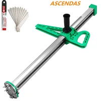 ascendas new stainless steel manual gypsum board cutting artifact roller type hand push drywall cutting tool tp 0235