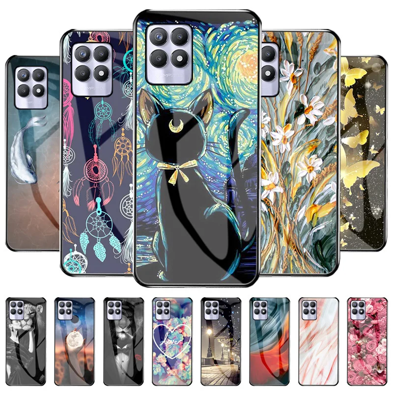 

Shockproof Case For OPPO Realme 8i Coque Realme 8 7 Pro GT NEO Case Tempered Glass Cover Realme Q3 Pro Funda Hard Back Bumper