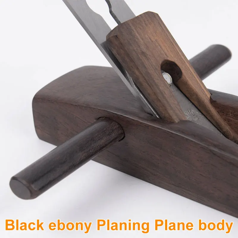 Деревообрабатывающий ручной плоский самолет нижний край эбенового дерева
