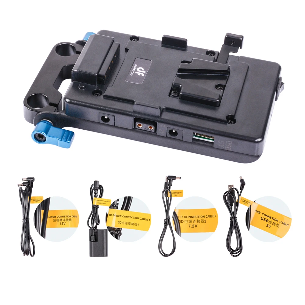 VFU1 USB порт dslr v mount адаптер питания 5D2 камера V замок Система питания Muitl выходной адаптер v Монтажная пластина