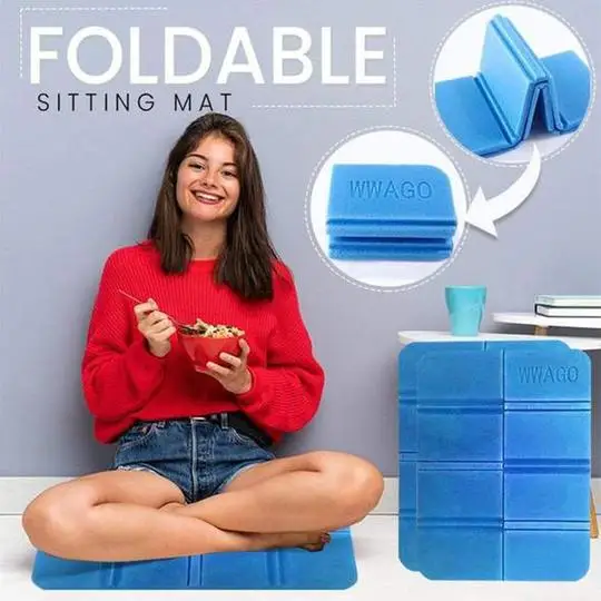 

Outdoor Foldable Sitting Mat Beach Camping Mat Foldable Portable Small Picnic Mats Waterproof Moisture-proof Pad Outdoor