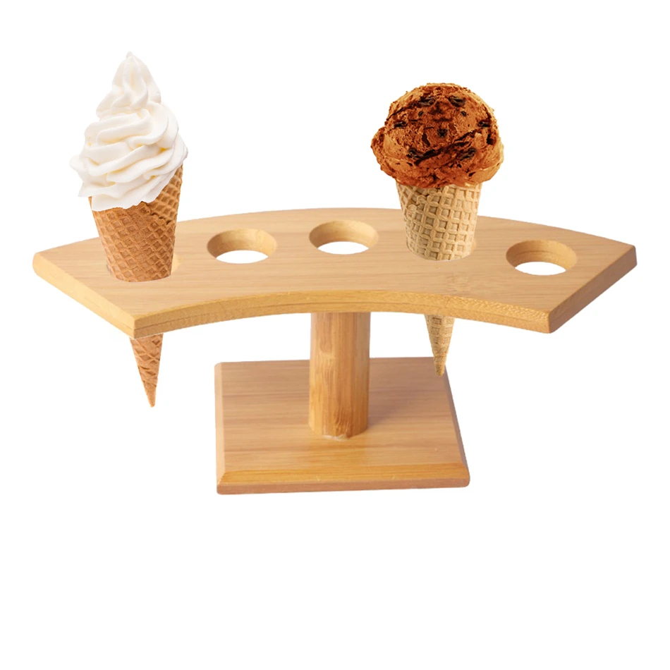 TTLIFE бамбуковая суши станция конусная демонстрационная подставка для мороженого