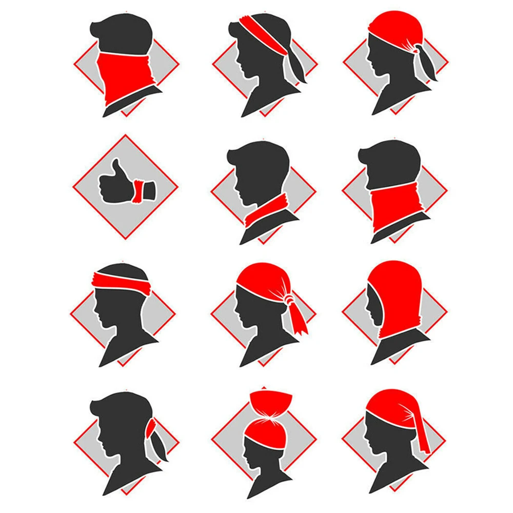 Бандана шарф с мультяшным рисунком льва и губ головной платок/лицо/маска/Шея