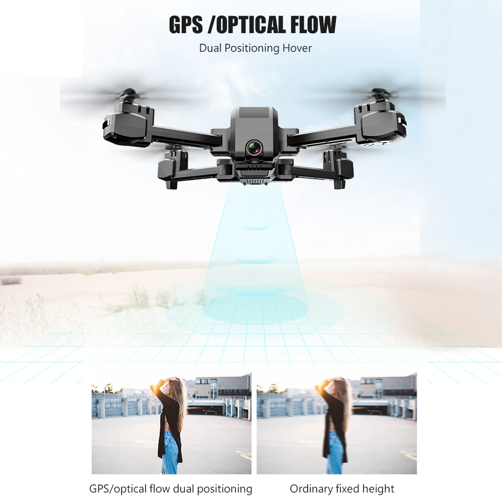 4K камера KF607 Радиоуправляемый Дрон с камерой 2 4G Wi-Fi GPS точка полета представляющая