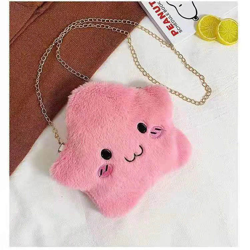 

Girl Cute Cat Claw Messenger Bag Plush Cute Bear Paw Shoulder Bag Cute Bag Female Student Female Chain Crossbody Bag