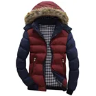 Модная зимняя мужская теплая Толстая флисовая парка 2021, новая водонепроницаемая длинная куртка с капюшоном и меховым воротником, повседневная женская верхняя одежда