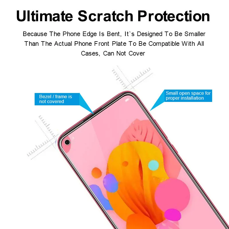 Закаленное стекло для Huawei Nova 7i защита экрана 9H 2.5D Защитное 7I | Мобильные телефоны