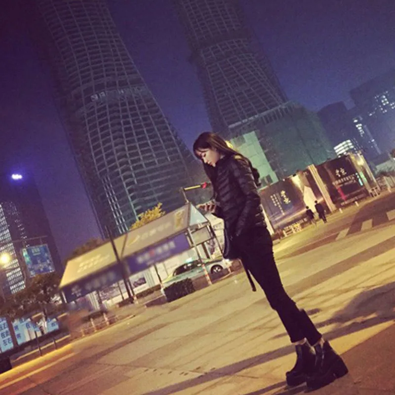 SHENGPALAE 2020 Новая модная зимняя короткая Свободная Повседневная Хлопковая женская