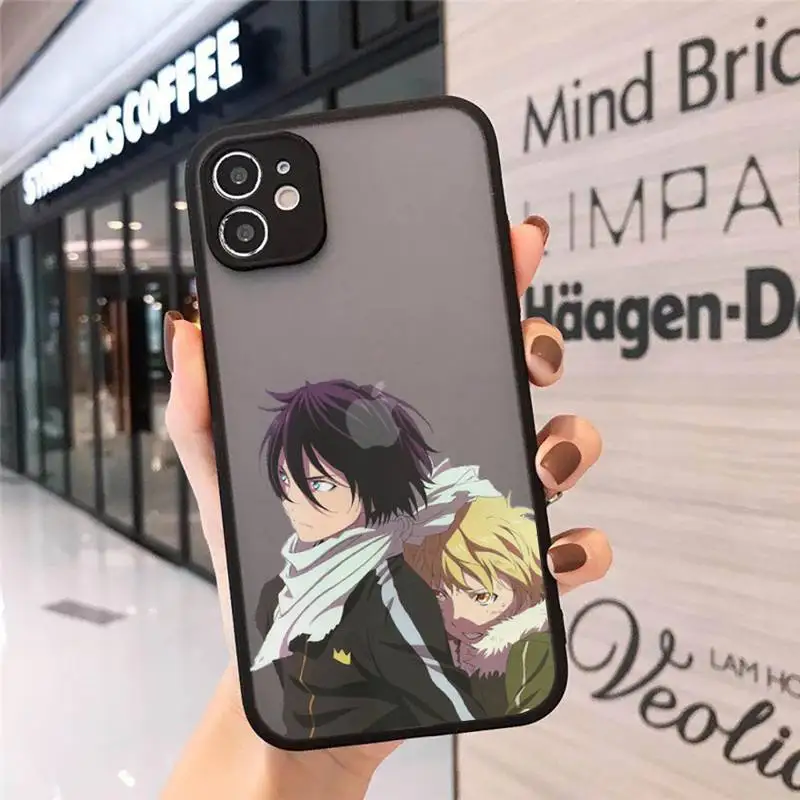 

Japan anime Yato Noragami Phone Cases matte transparent For iphone 7 8 11 12 plus mini x xs xr pro max cover