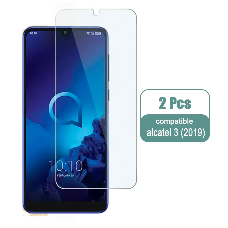 for Alcatel 3 2019 2 шт. закаленное стекло для Alcatel 3 3x1 S 1X1 V 3L защита экрана 9H закаленное стекло для Alcatel 1X3X3 V 5V стекло - Цвет: for Alcatel 3 2019