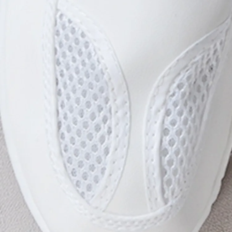Анти статические ПВХ кожа Обувь из сетчатого материала Белый продовольственный