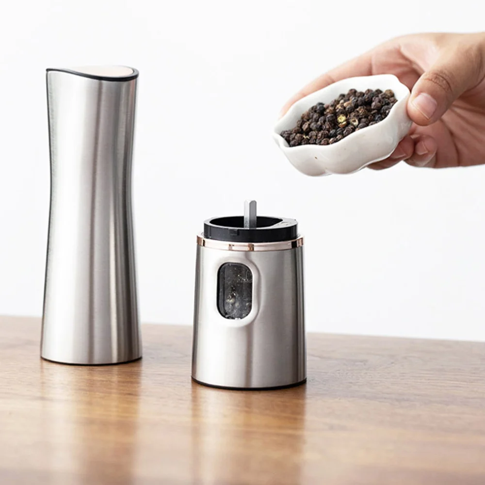 

1pc Practical Pepper Salt Mill Electric Pepper Grinder Housewarming Gift