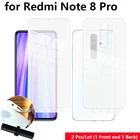 Гидрогелевая Защитная пленка для экрана Xiaomi Redmi Note 8 Pro 6,53 дюйма, 2 шт.лот, защита от царапин на переднюю и заднюю панель