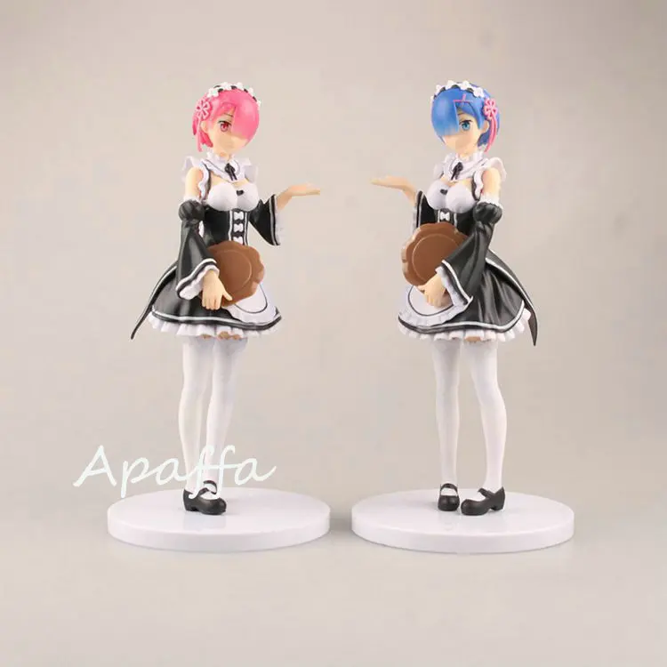

Anime Re: Life in a Different World From Zero Ram Rem Cosplay hot Girl Maid Ver. Rem Action figure Toys