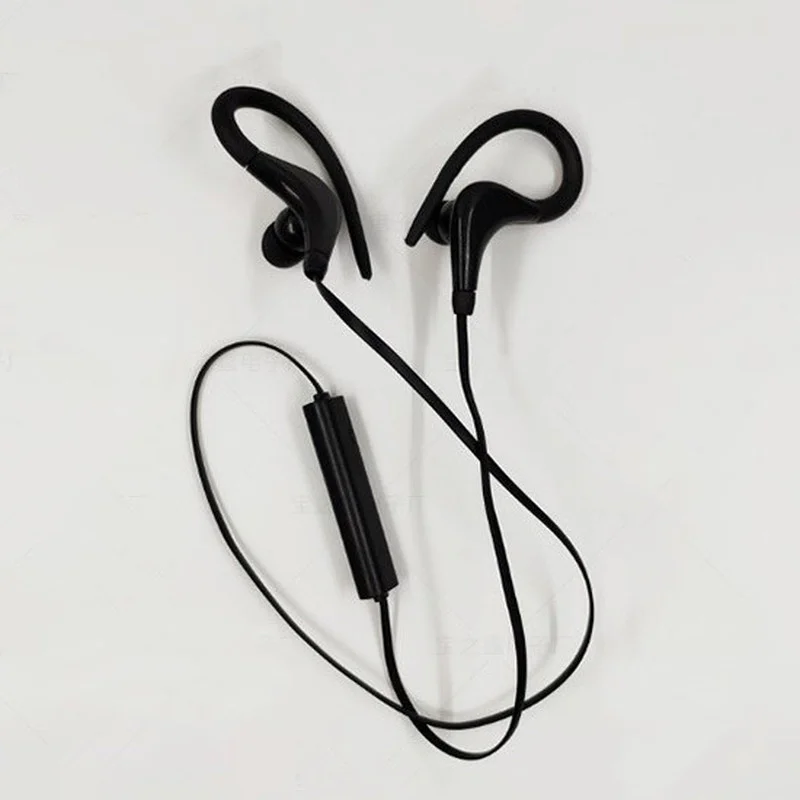 Беспроводные наушники с басами Bluetooth ушным крючком спортивные для бега Xiaomi IPhone