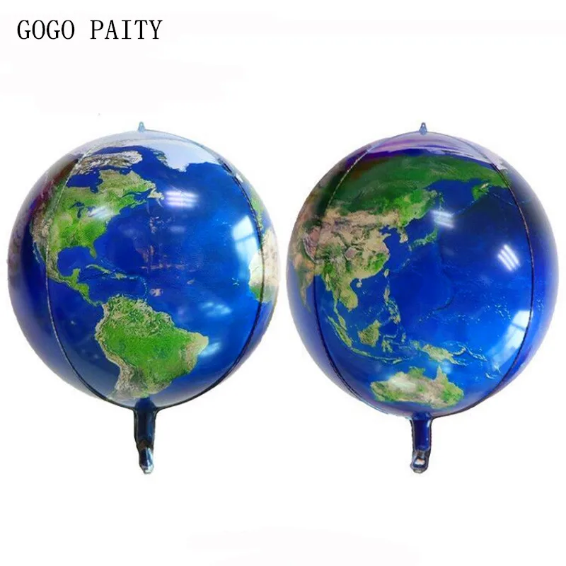 GOGO paity Новый 22 дюймовый 4D земли образный воздушный шар из фольги для праздника