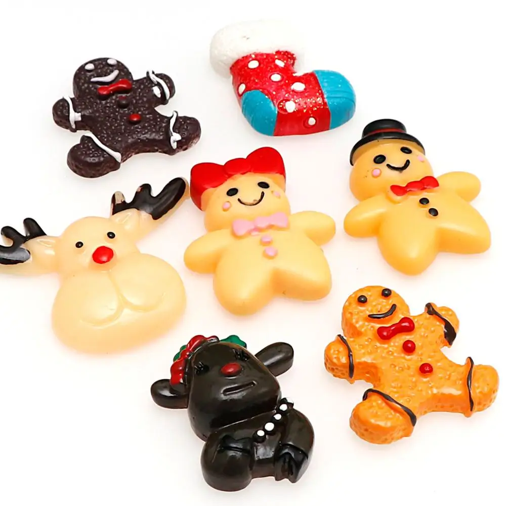 20 шт. рождественские пряничные человечки из смолы детские игрушки сказочные
