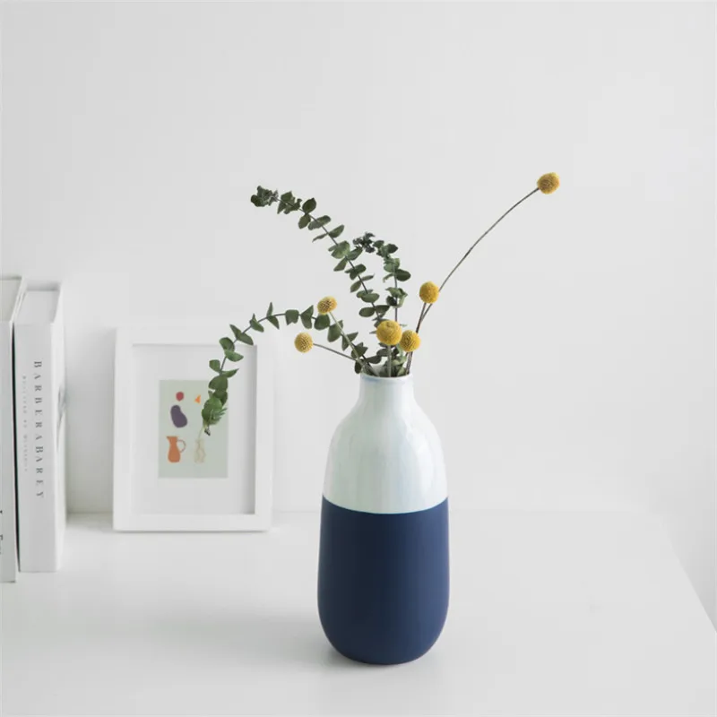 Скандинавская креативная Простая Современная разноцветная керамическая ваза
