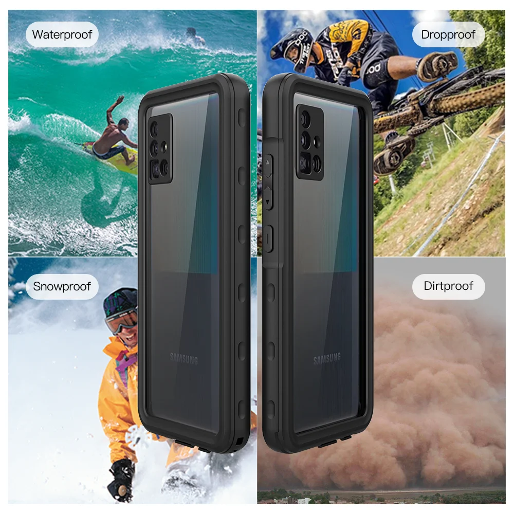 

Armor Protection Case for Samsung Galaxy A51 S20 S10 S9 Note 8 9 10 20 Plus Ultra S10e 360 Waterproof Shockproof Cover Cases