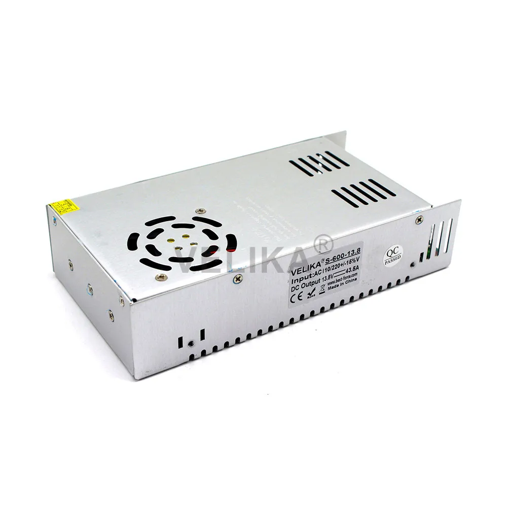 Малый Объем Одного выхода DC13.8V импульсный источник питания 43.5A 600 Вт 110 В 220 AC DC SMPS