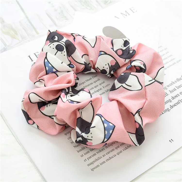 

Spring and summer cartoon hair circle fabric female large intestine circle head rope flower