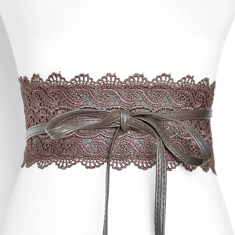 Женский кружевной пояс-корсет Muticolor пояс с завязками на талии для свадебного