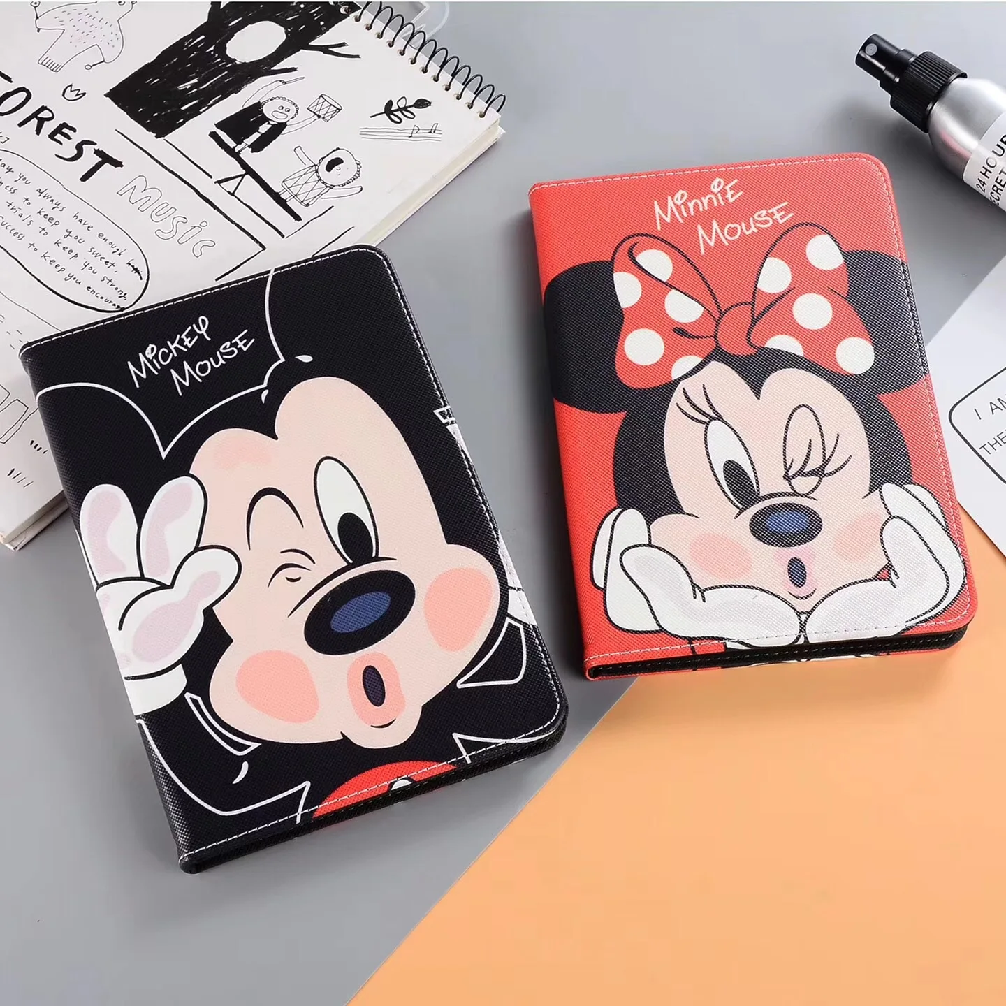 

New 2021 Disney Mickey Minnie Cover with Support Frame for IPad 10.2 2019 IPad 2 3 4 9.7 2017 2018 IPad Air 2 9.7 TPU Case