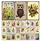 Металлический постер для детской комнаты, цветок, птица, винтажный металлический знак, ферма, табличка, цветочный магазин, настенное художественное украшение, жестяная пластина, бар, украшение для дома