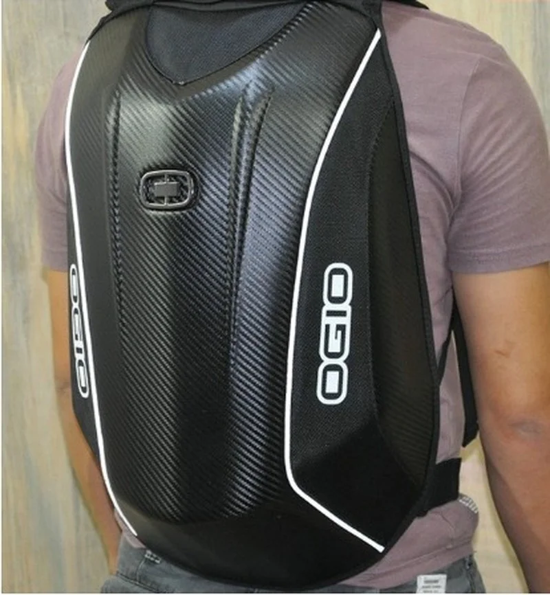 

OGIO Mach 5 carbon fiber fashion Powerful storage travel helmet Motorcycle motocross riding racing bag backpack KAWASAKI model