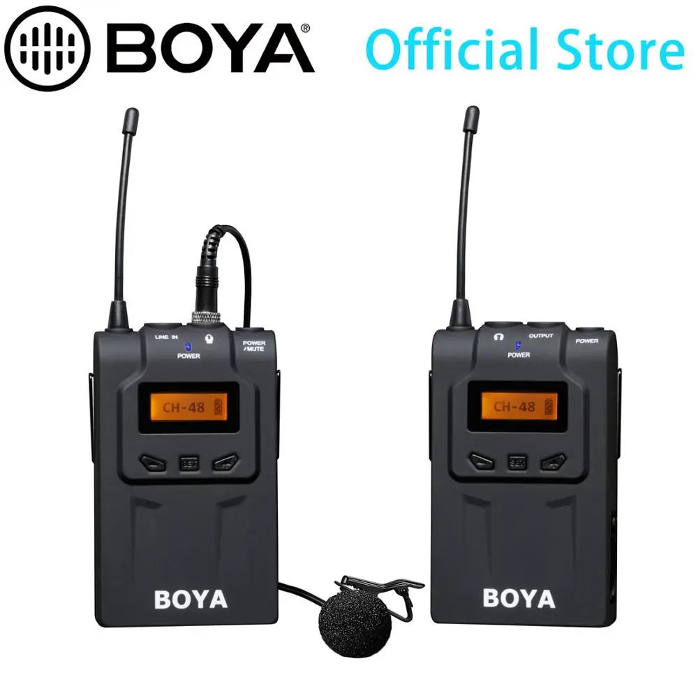 BOYA BY UM48C/WM6 UHF ультра высокой частоты 48 канала Камера Беспроводной петличный