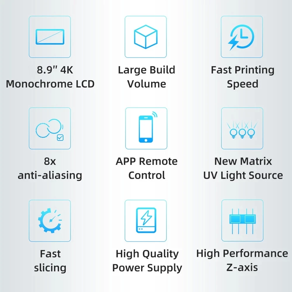 3D-принтер ANYCUBIC Photon Mono X монохромный с ЖК-дисплеем 8 9 дюйма 4K | Компьютеры и офис