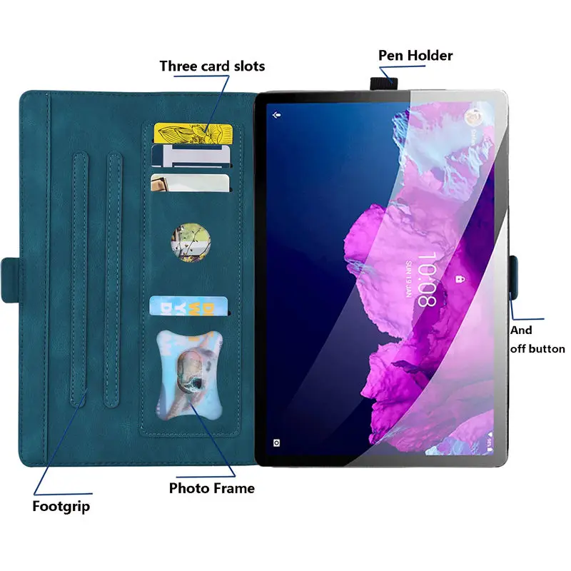 Для Lenovo Tab P11 Plus чехол TB-J616X TB-J616F для Xiaoxin Pad TB-J606F Funda 3D Капа с тиснением в виде