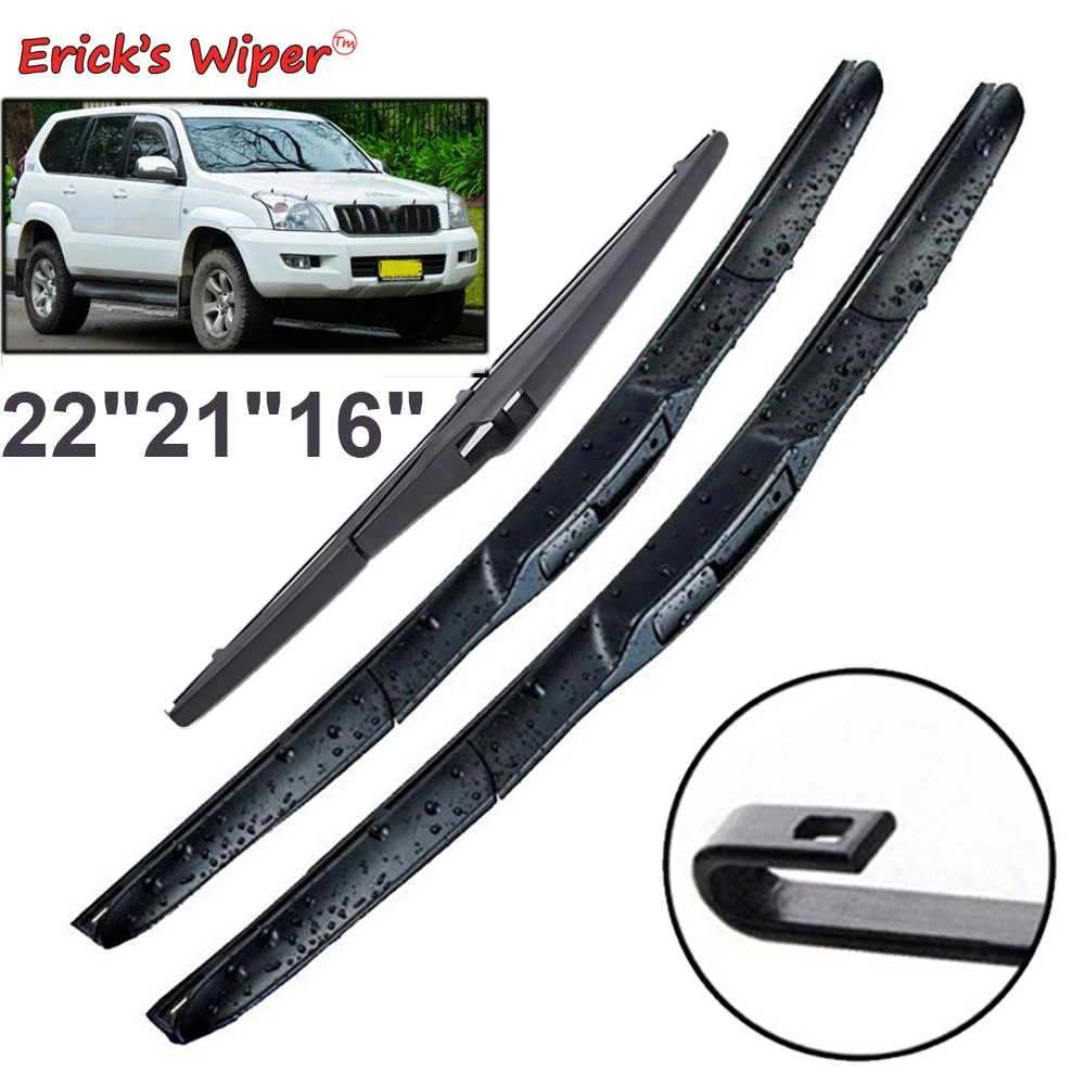 Набор щёток стеклоочистителя Erick's для Toyota Prado 120 J120 2002-2009 22 + 21 16 дюймов - купить по