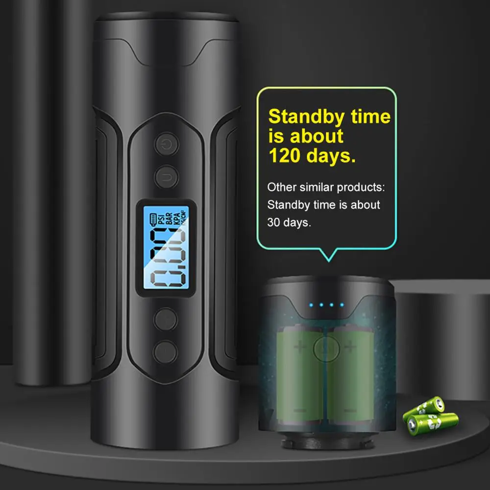 Автомобильный воздушный компрессор 12V Портативный Беспроводной 3000 мА/ч 35L/мин 150PSI