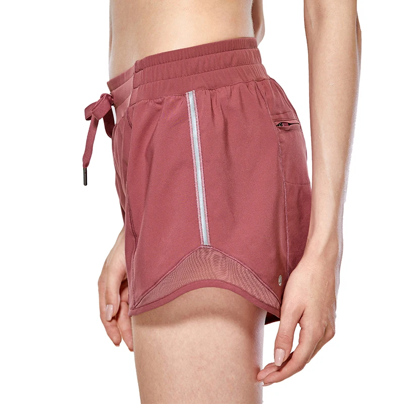 Misty Merlot05 CRZ Йога женщин шнурок талии фитнес спортивные шорты с карманом - Цвет: Misty Merlot05