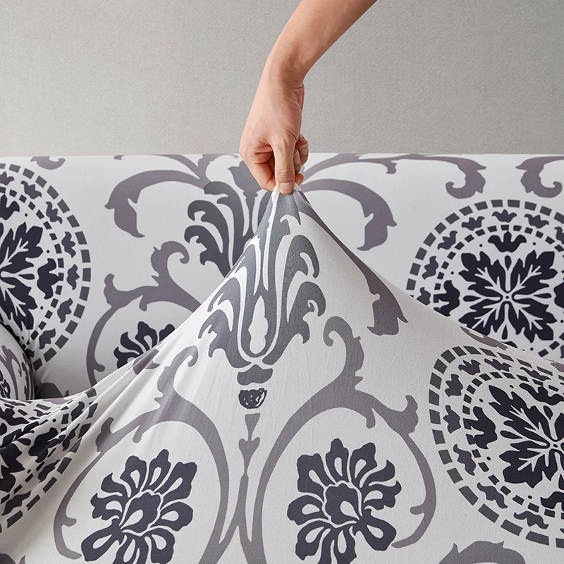 

Floral Printed Slipcovers Stretch Plaid Sofa Covers for Living Room Elastic Couch Chair Cover Sofa Towel Home Decor 1/2/3/4-seat