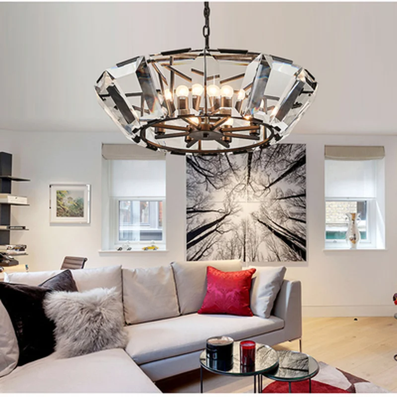 

LED E14 Postmodern Nordic Iron Crystal LED Lamp LED Light Pendant Lights.Pendant Lamp Pendant light For Dinning Room Foyer