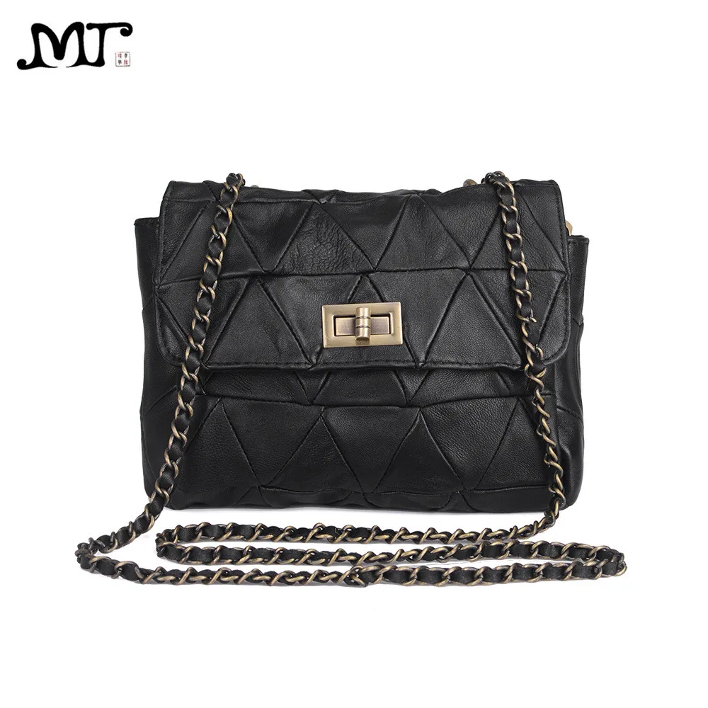 MJ Брендовая женская сумка мессенджер из натуральной кожи лоскутные сумки на