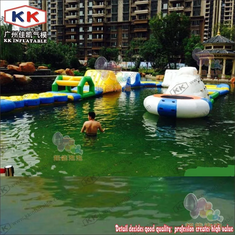 Koop Opblaasbare Water Park Drijvende Eiland, Opblaasbare Water Speeltuin Park