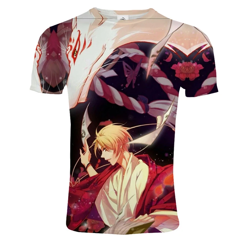 

New Arrival Fashion Natsume Yuujinchou3D Print T-shirt Men/Women Summer Fashion Casual Hip-hop Harajuku Short Sleeve Tops