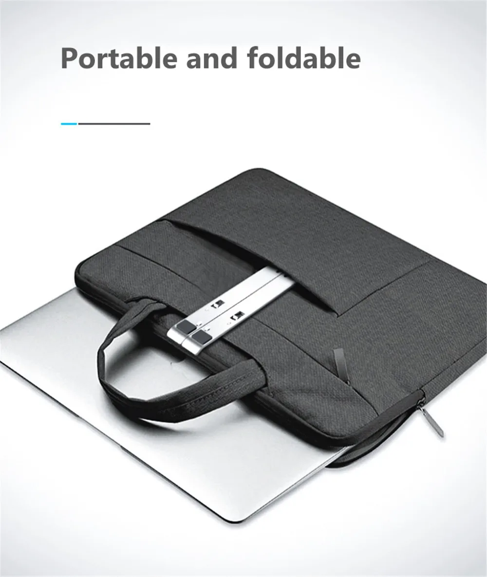 Портативная подставка для ноутбука, складная подставка для ноутбука Macbook Air Pro retina, подставка для ноутбука из алюминиевого сплава, охлаждающий кронштейн для компьютера
