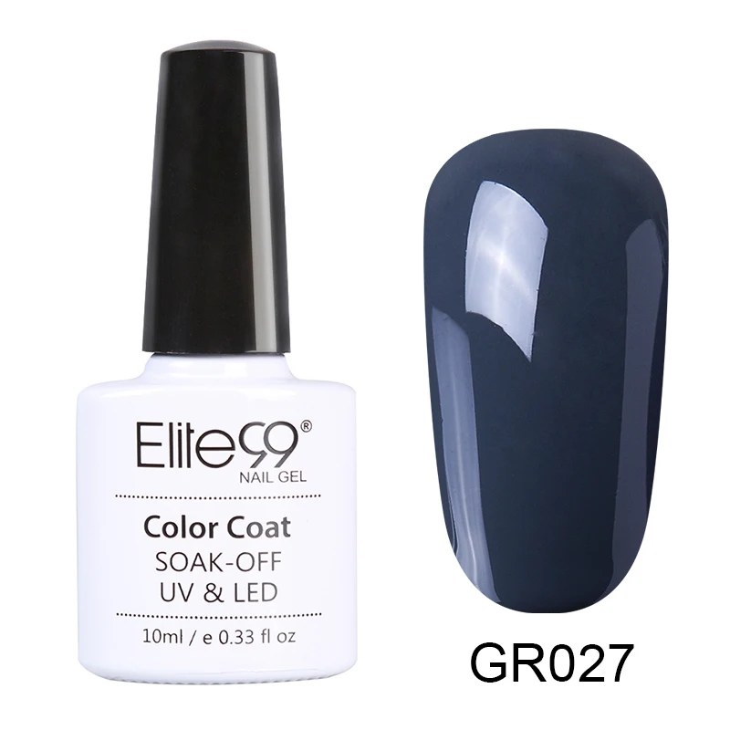 GR027 Elite99 10ml Avocado Gel Nail Polish Vernis Semi Permanant UV Nail Gel Primer Soak Off Nail Art Gel Varnish Gelpolish Manicure - Цвет: GR027