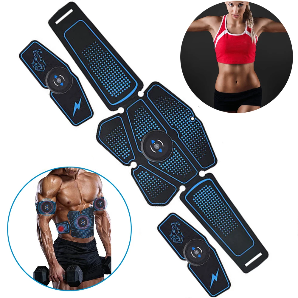 Fiyat Şarj Edilebilir EMS Karın Kas Stimülatörü Eğitmen Elektrostimülasyon Fitness Masaj Kol Karın Kas Egzersiz Spor Salonu Araçları